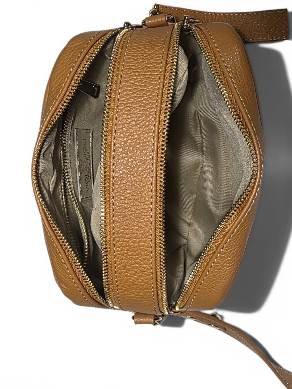 Viola Gigli Genuine Leather Crossbody Bag, Made in Italy, NEW WITHOUT TAG - Picture 8 of 14